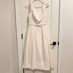 DB Studio White Sleeveless Wedding Dress size 6